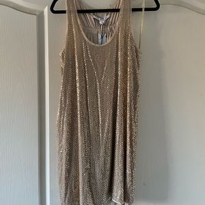Brand new DVF Gold Sequin Pellina Dress